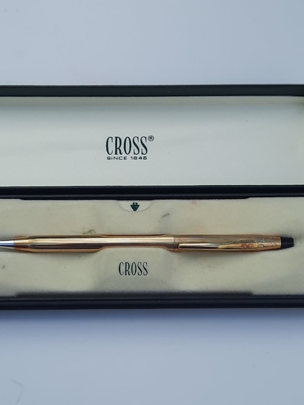 Cross Rollerball Pen 1/20 10K Gold Filled Made in USA w/ Case Works